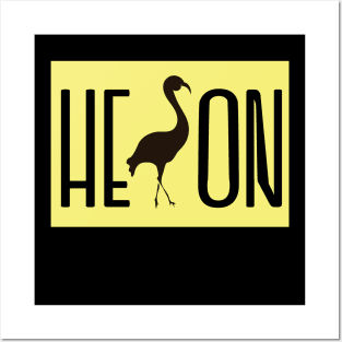 Heron bird style Posters and Art